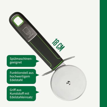 Ніж для клярів Fackelmann Chefkoch Premium – для ідеальних шніцелів та іншого – двосторонній: плоский для панірування та з рифленням для текстури – алюміній, довжина: 26,5 см