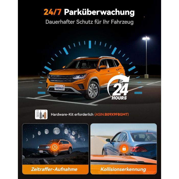 Відеореєстратор-дзеркало WOLFBOX M40 10