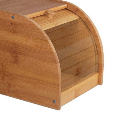 Relaxdays Bamboo Bread Box