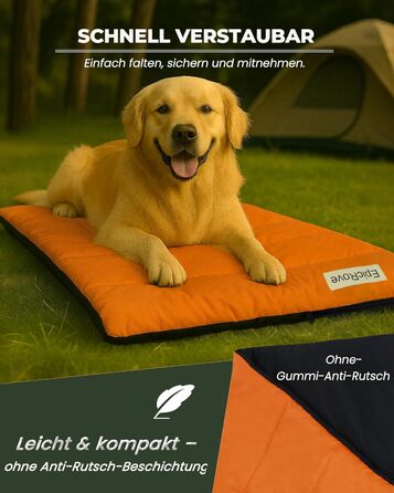 Водонепроникний килимок для собак RovePad Base 110x68 см – неслизький, миючий, стійкий до подряпин, для великих собак та котів, для подорожей та кемпінгу