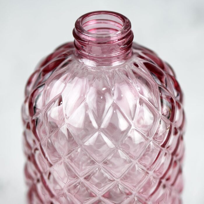 Дозатор мила для ванної кімнати та кухні зі скла та нержавіючої сталі 304 (Рожевий)