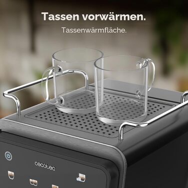 Кавомашина еспресо Cecotec Power Espresso Touch ColdBrew Latte 1350W 20 Бар з молочником та сенсорним дисплеєм