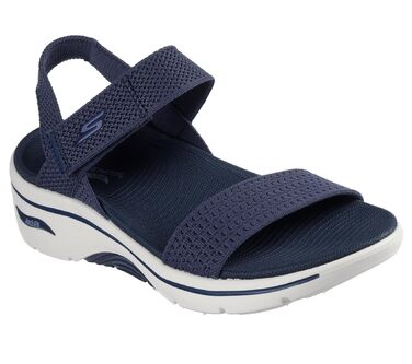 Сандалі Skechers Go Walk Arch Fit 2.0 Annie Navy текстильні, 38 EU - Комфортні жіночі сандалі зі підтримкою стопи