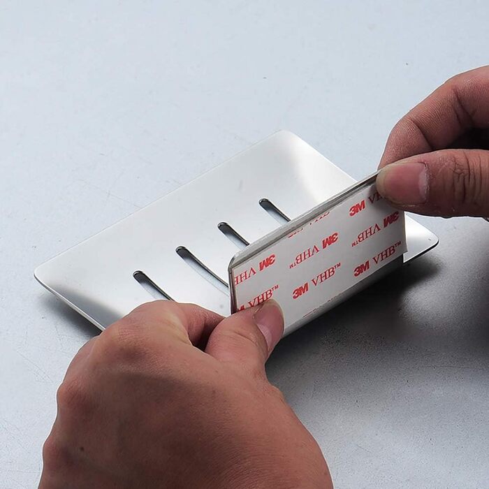 Тримач для мила Celbon SUS 304 з нержавіючої сталі, кріплення 3M, хромований, без свердління для ванної кімнати