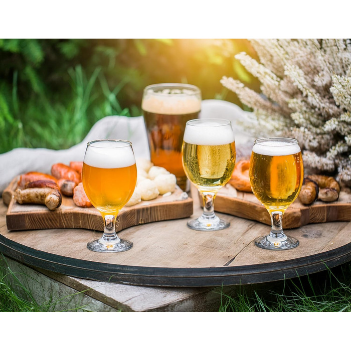 Набір келихів для пива Krosno Glasmark 0,36 л (6 шт.) - для крафтового пива, коктейлів, миття в посудомийній машині