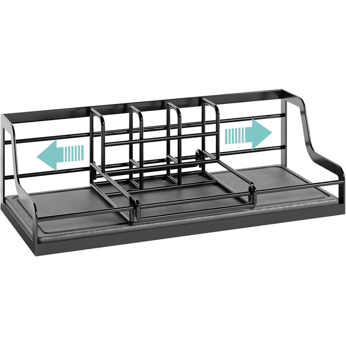 Тримач для зубних щіток у ванну кімнату, органайзер на 6 слотів, швидковисихаючий, для електричної зубної щітки, з абсорбуючим гелем, чорний