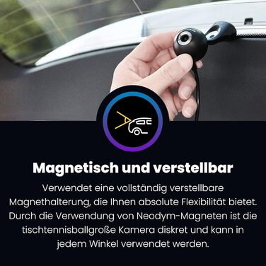 Nextbase 245609 Задня камера відеореєстратора для 322GW, 422GW, 522GW, 622GW, HD, об'єктив 30° Tele, до 1080p 30 FPS, проста установка, під'єднання одним кліком, кабельне під'єднання