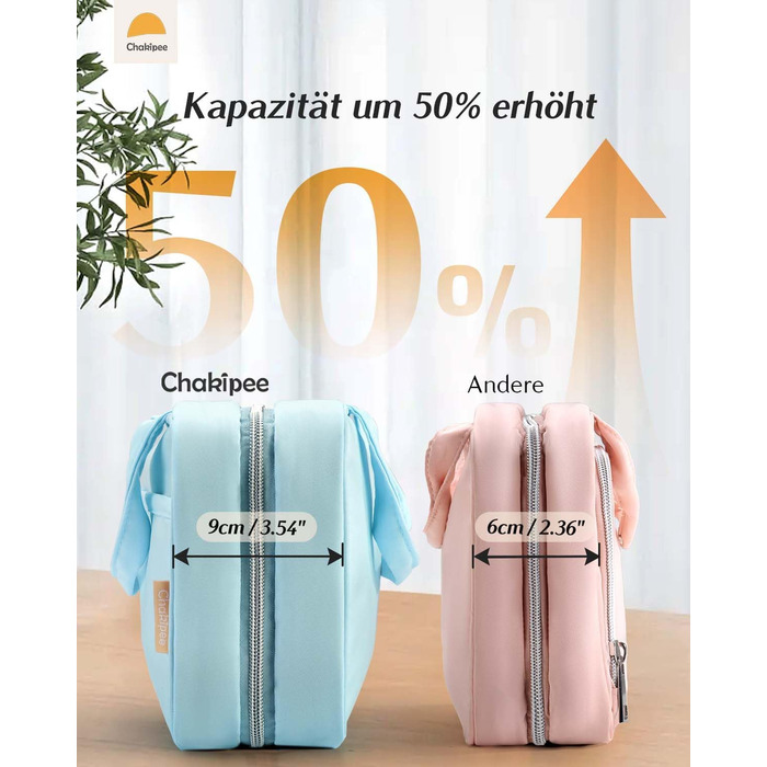 Жіночий дорожній косметичний набір для підвішування – водонепроникний, з прозорим вікном, легкий, для косметики, шампуню, рожевий, середній (26x17x9 см)