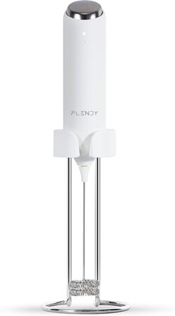 Електричний портативний піноутворювач для молока Flendy з USB-C, для кави, матча, протеїнових коктейлів, подвійний вінчик
