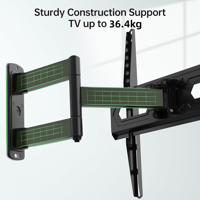 Кріплення для телевізора USX-MOUNT XMM902: поворотне, нахилене, для плоских та вигнутих телевізорів до 35 кг, VESA 400x400 мм (26-55 дюймів)