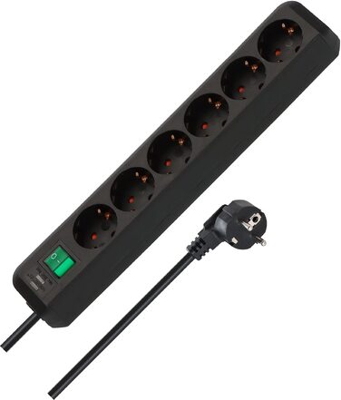 Мережевий фільтр Brennenstuhl Eco-Line на 6 розеток, кабель 3м