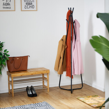 Relaxdays Triangular Metal Coat Rack