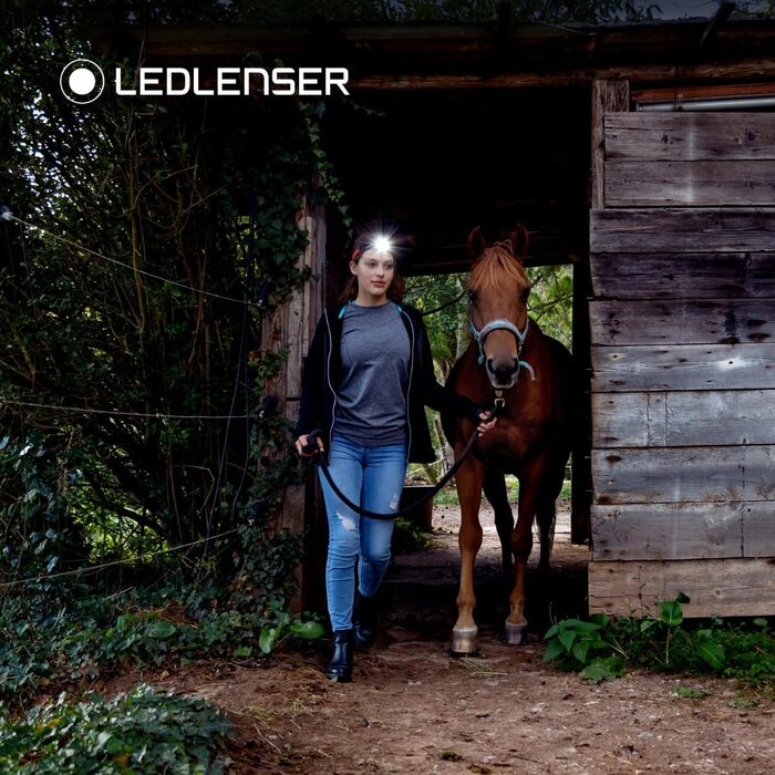 Ledlenser H8R SE LED Headlamp | Head Lamp 700 Lumens rechargeable | Headlight with 170-meter beam distance, focusable | 70 hours of runtime | Headlamp Set with battery, belt pouch, and USB cable Single