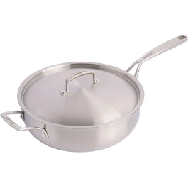 Каструля Babish Tri-Ply з нержавіючої сталі з кришкою, 12 л + сотейник 5 л