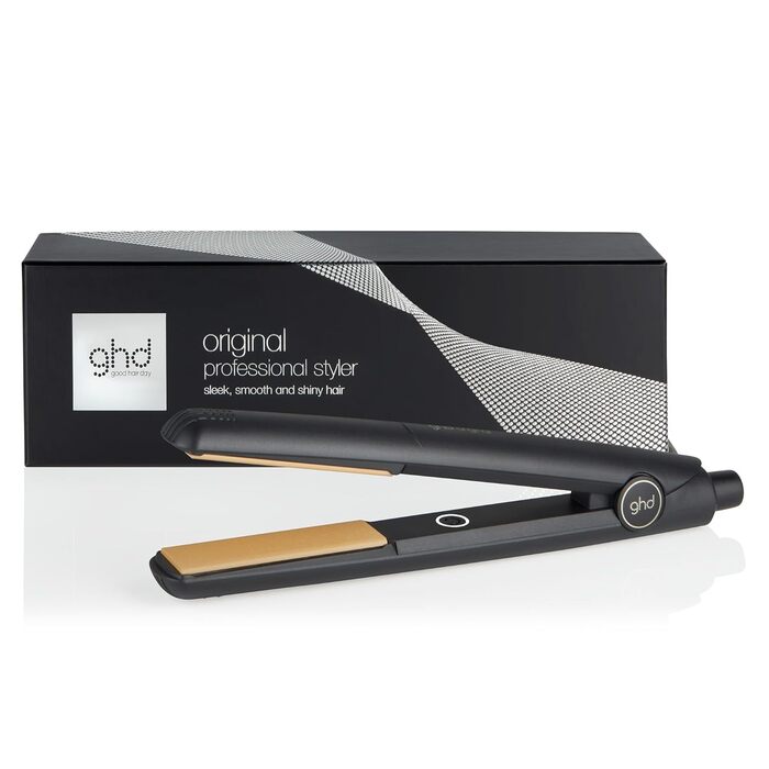 Випрямляч для волосся ghd Original - Чорний колір, для гладкого та блискучого волосся, захист від пошкоджень, підходить для всіх типів волосся (стара упаковка)