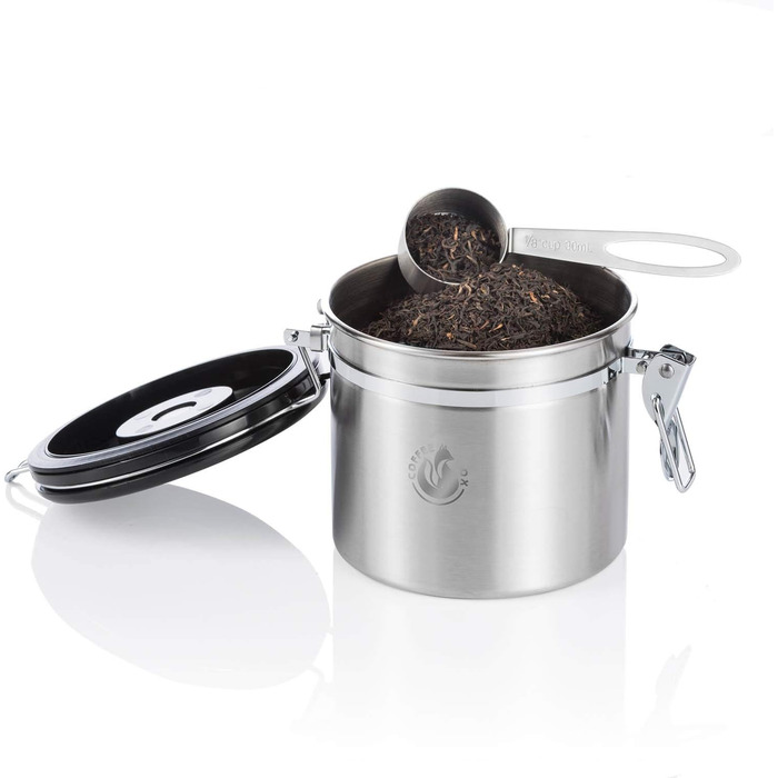 Контейнер для кави та чаю Vakuum з герметичним кришкою, 1900 мл / 900 мл