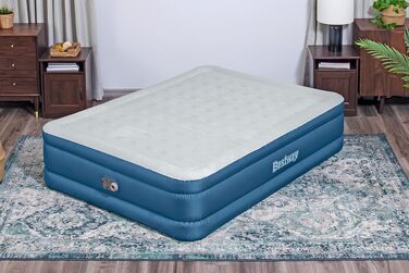 Повітряний матрац Bestway Fortech Snugable Top з вбудованим електричним насосом, Double XL/Mid, 203 x 152 x 46 см