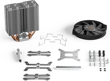 be quiet! Shadow Rock Slim 2: Кулер для CPU, 160W TDP, 135mm вентилятор, HDT, 4x Heatpipe, Slim Design