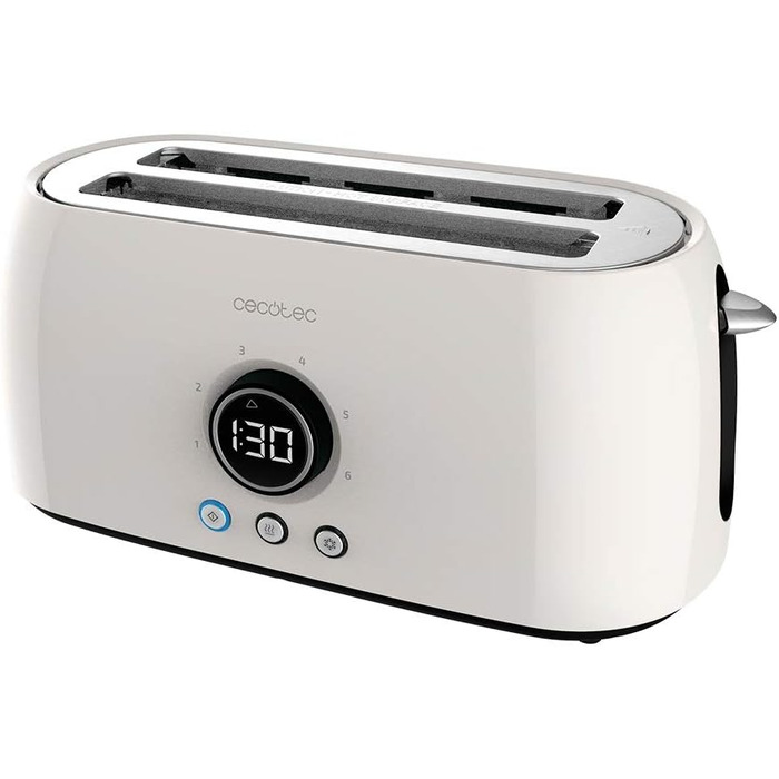 Тостер Cecotec ClassicToast 8000 Biege Double: 800 Вт, 2 широкі слоти, 3 функції