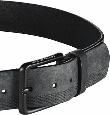 Чоловічий шкіряний ремінь Camel Active з нубуку, чорний, XXL