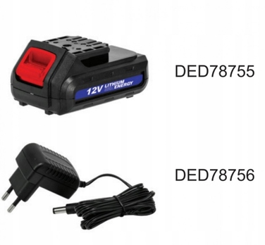 Акумуляторний шурупокрут Dedra 12 В DED7875