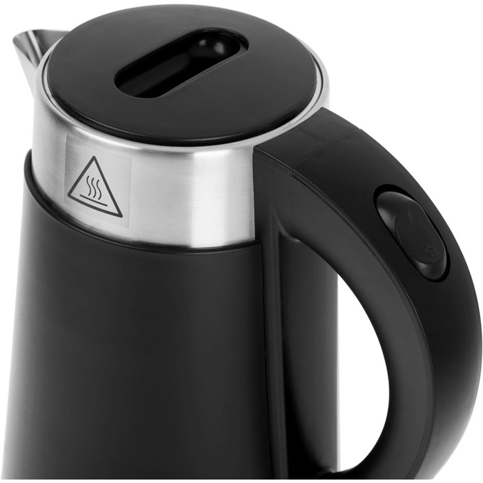 Електричний чайник Adler AD 1372, 0.6 л, Чорний – компактний, для невеликих кухонь, швидкий нагрів