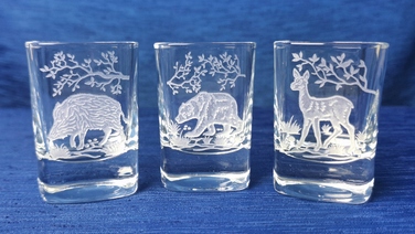 Набір стопок для горілки Art-Glass Myśliwskie, прозорі, 50 мл, 6 шт.