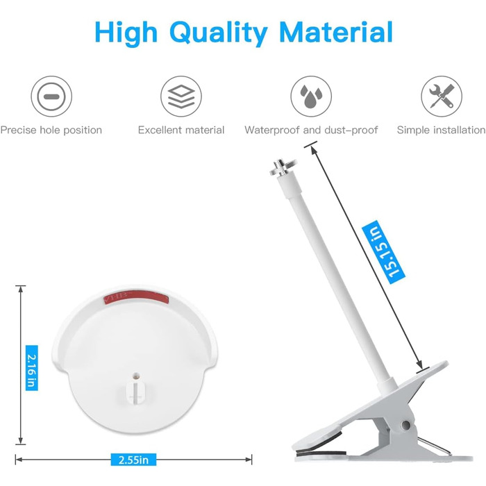 Кріплення для камери немовляти eufy Security SpaceView, 360° гнучке кріплення для дитячої камери, сумісне з SpaceView S/Pro Babyfon