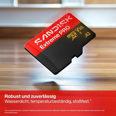 Карта пам'яті SanDisk Extreme PRO microSDXC 512 GB UHS-I (до 250 МБ/с, V30, U3, A2) з SD-адаптером для 4K/5K UHD