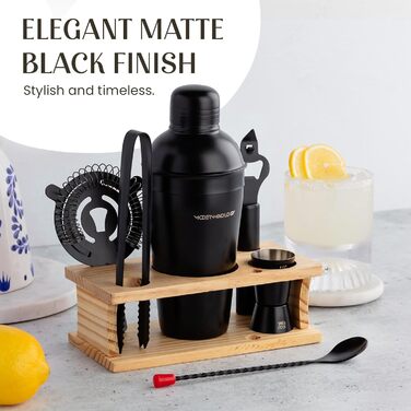 Набір бармена Mixology з підставкою для коктейлів - професійний інструмент для приготування напоїв