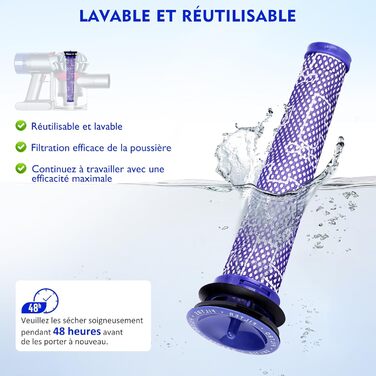 Контейнер для пилу Dyson V7 V8 SV10 SV11 - Запчастина для бездротового пилососа (967699-01)