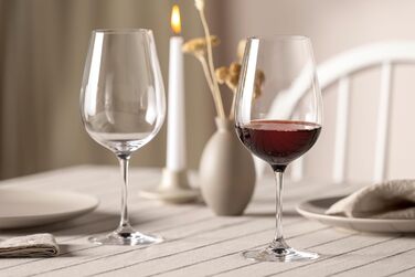 LEONARDO HOME Red Wine Glasses, Glass, Set of 6 (Pack of 1), 6