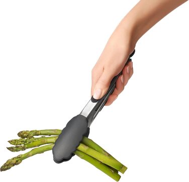 OXO Good Grips Grillzange: Жаростійкі щипці для гриля з нержавіючої сталі з силіконовими насадками, 23 см