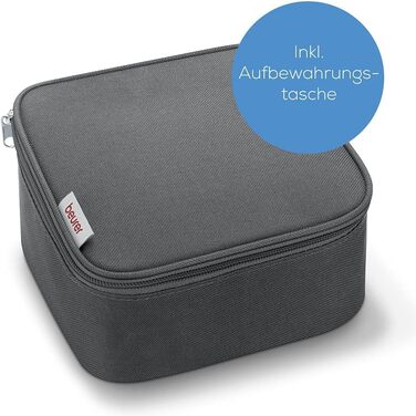 Beurer BM 96 - тонометр з ЕКГ, вимірювання артеріального тиску та пульсу на плечі, для виявлення фібриляції передсердь (AFib) та профілактики інсульту, обхват плеча 22-42 см, з ЕКГ-сенсором та індикатором спокою