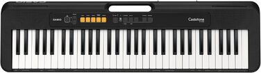 Клавіатура Casio Casiotone CT-S100 з 61 клавішею, 122 звуки та 61 ритми, чорна, сучасний дизайн