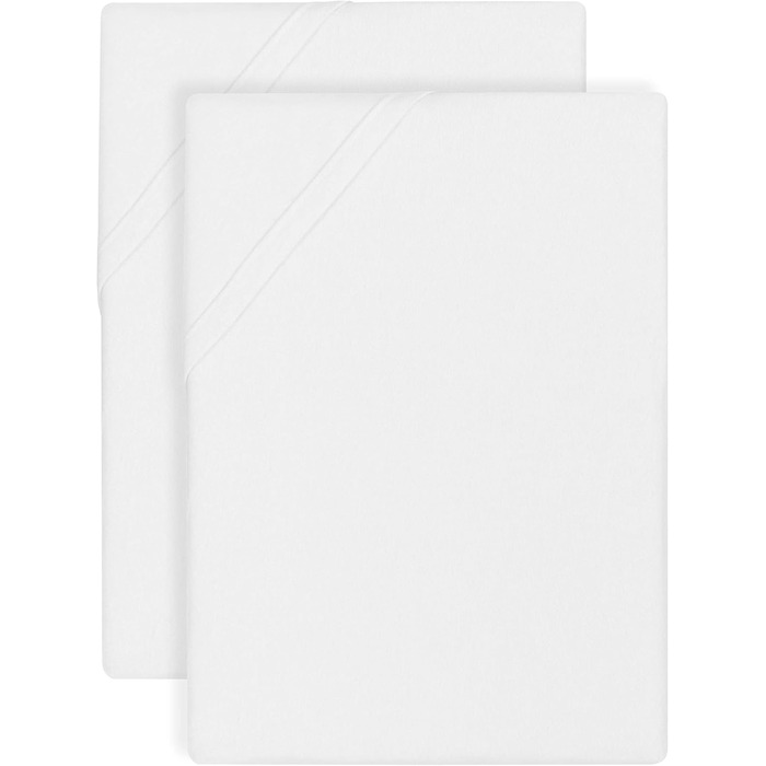 biberna 0002820 Biber Sheet/Bed Sheet Biber 2x 150x250 cm white