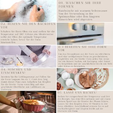 Форма для кексу Erreke, професійна якість, 2.5 л, 24 см, з антипригарним покриттям