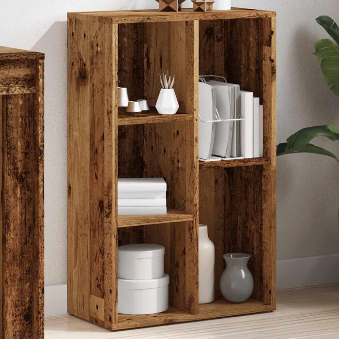 vidaXL Artisan Oak Bookshelf - 50x25x80 cm