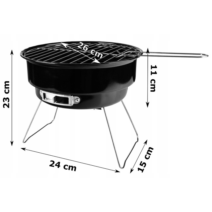 Вугільний гриль Gotel, 25 x 25 см