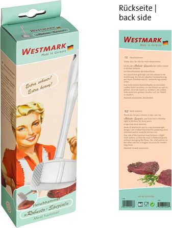 Westmark Steakmaster Black Edition – двосторонній м'ясоруб та стейкер для стейків, барбекю та грилю – важкий м'ясоруб – антрацит