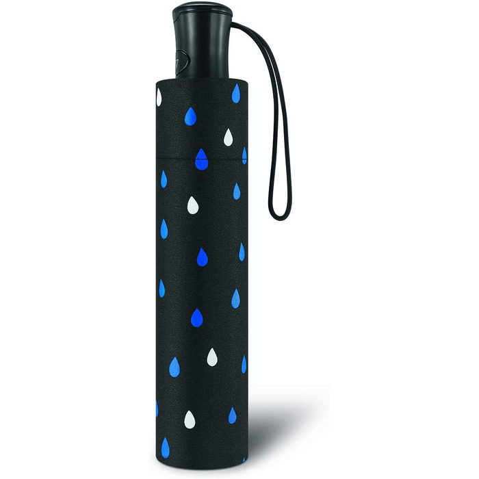 Чорний парасолька Happy Rain з ефектом зміни кольору, компактний парасолька-тростина, 95 см