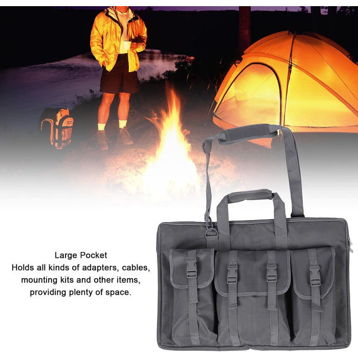 Gen 3 Outdoor Carry Bag, Large Bag, Canvas Satellite Travel Bag, Handbag for Dish Gen 3 Adapter Cable Mounting Kit