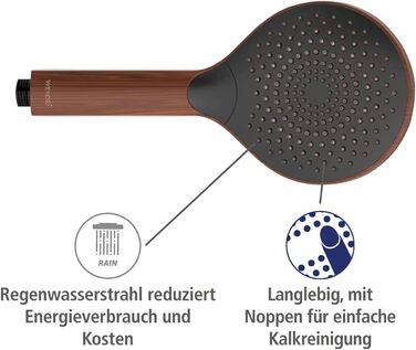 Watersaving Showerhead Wood