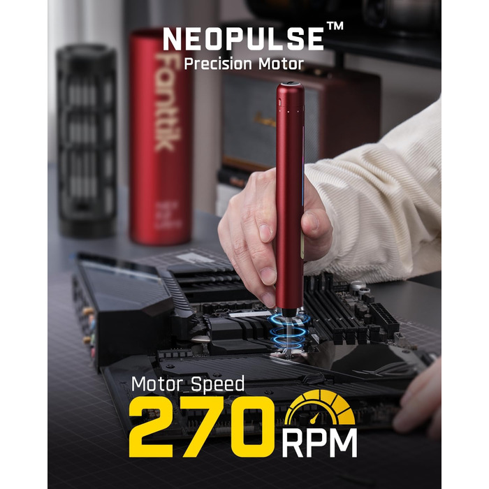 Набір викруток прецизійних Fanttik E2 Ultra 50 в 1 для ремонту iPhone, ноутбуків, годинників, окулярів (червоний)