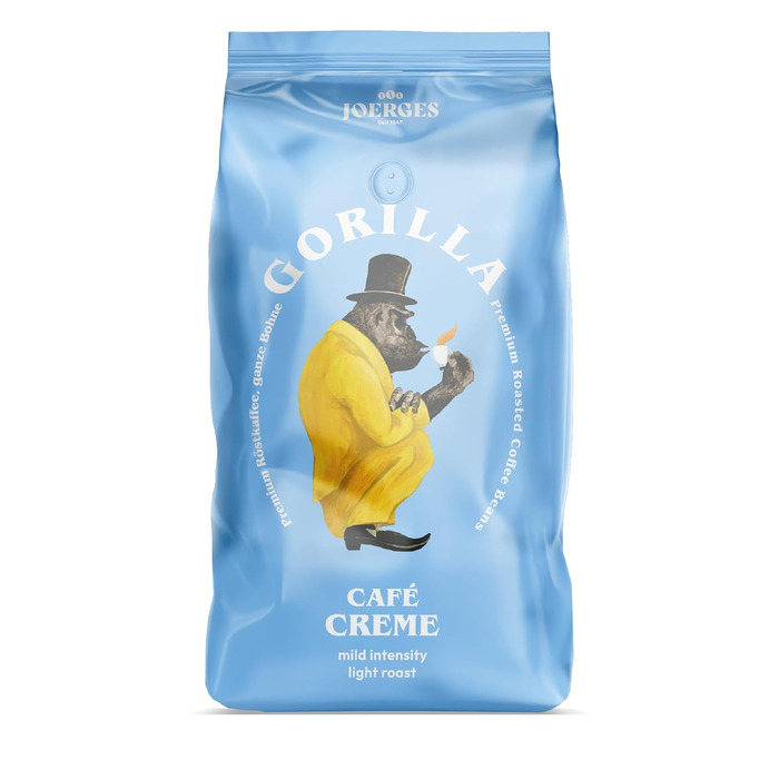 Кава в зернах Joerges Gorilla Café Creme, класична, 1 кг (набір 2 упаковки)