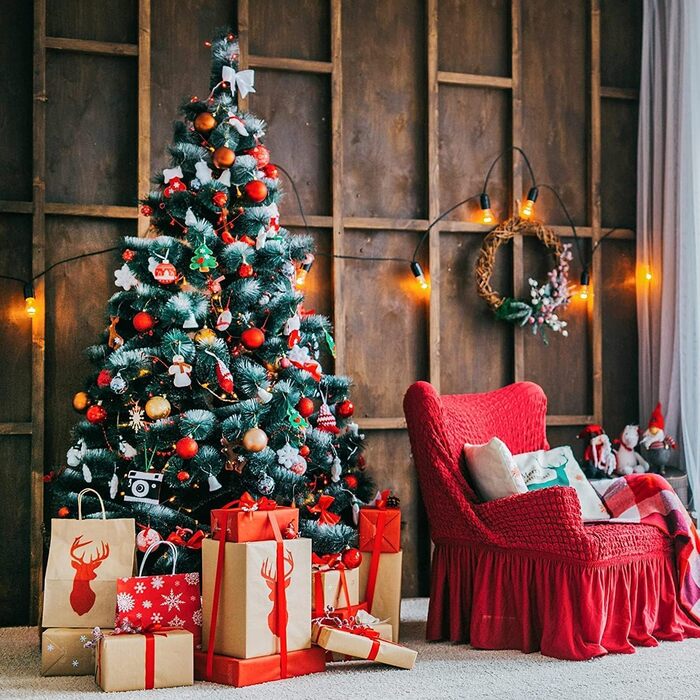 Набір ялинкових прикрас BLAZOR, 36 шт., 4 см, пластикові кульки, червоний, золотий, срібний