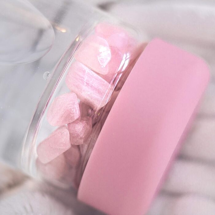 Пляшка для води VitaJuwel inu! CRYSTAL Blossom Rose з гірським кристалом та рожевим кварцем, для індивідуалістів, преміум-якість