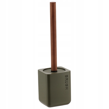 Підлоговий ершик для туалету SALVA, оливковий — аксесуар для ванної кімнати та вбиральні