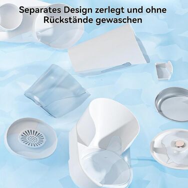 UUE 2-in-1 Automatic Pet Feeder & Water Dispenser - Cat & Dog - 1.5kg Capacity, 1.8L Water, Gravity-Fed, BPA Free, USB Rechargeable