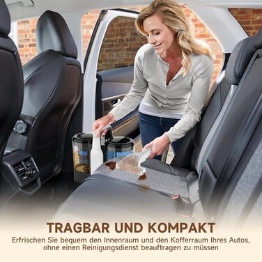 Апарат для чищення м'яких меблів та килимів | Миючий пилосос 18kPa | Для дому, авто та тварин